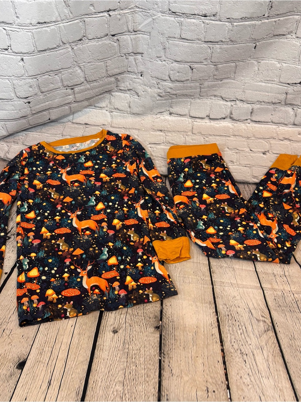 &Me Bamboo Forest Pattern Bamboo Pajama Set